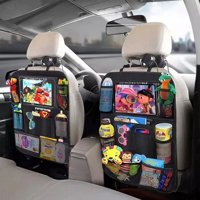 Tablet And Accessories Bag - Car Seat Organizer Multifunctional Oxford Fabric