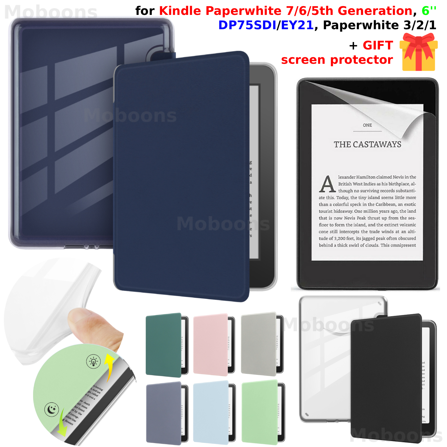 For Kindle Paperwhite 7/6/5th  - огляд і ціна Kindle Tablet Accessories