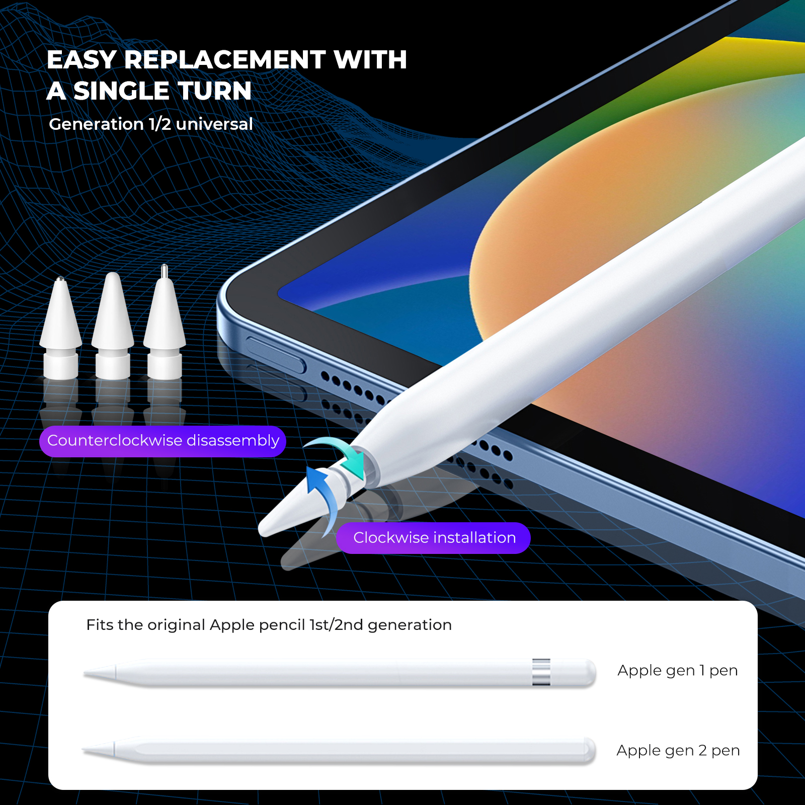 6/4 in 1Replacement Pencil Tip - огляд і ціна Huawei Tablet Accessories
