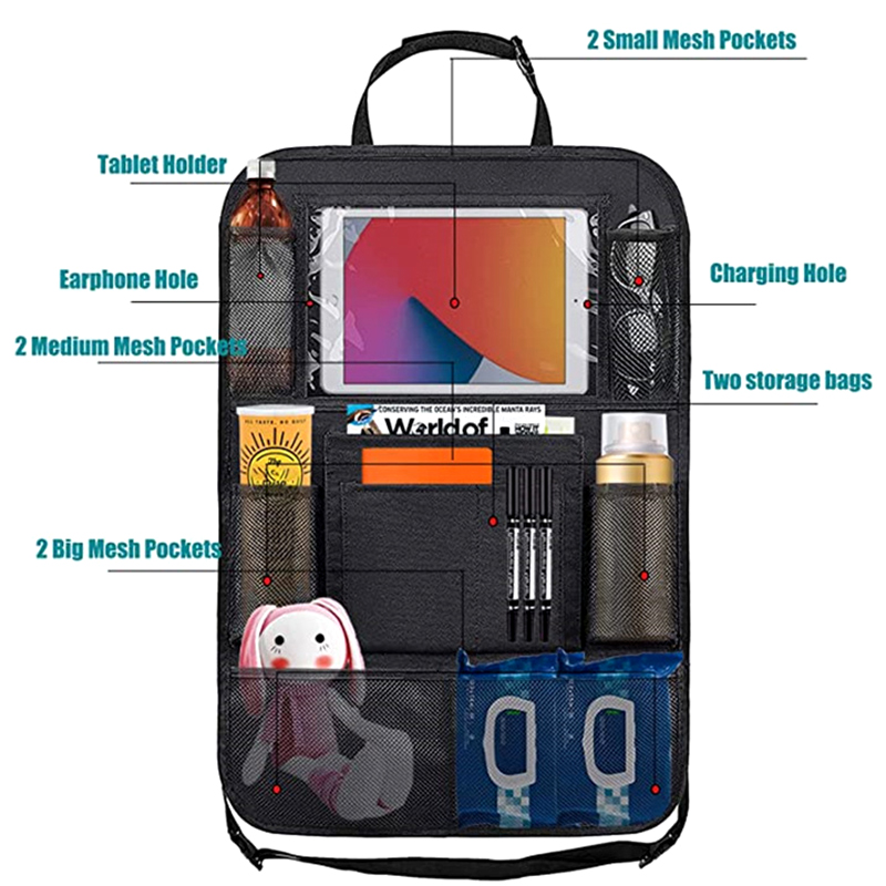 1pc Car Backseat Organizer wit - огляд і ціна Tablet And Accessories Bag