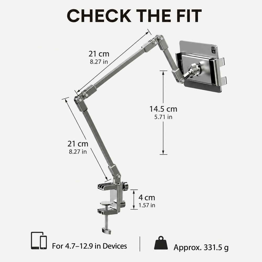 Adjustable Bed Phone Holder St - огляд і ціна Essential Tablet Accessories