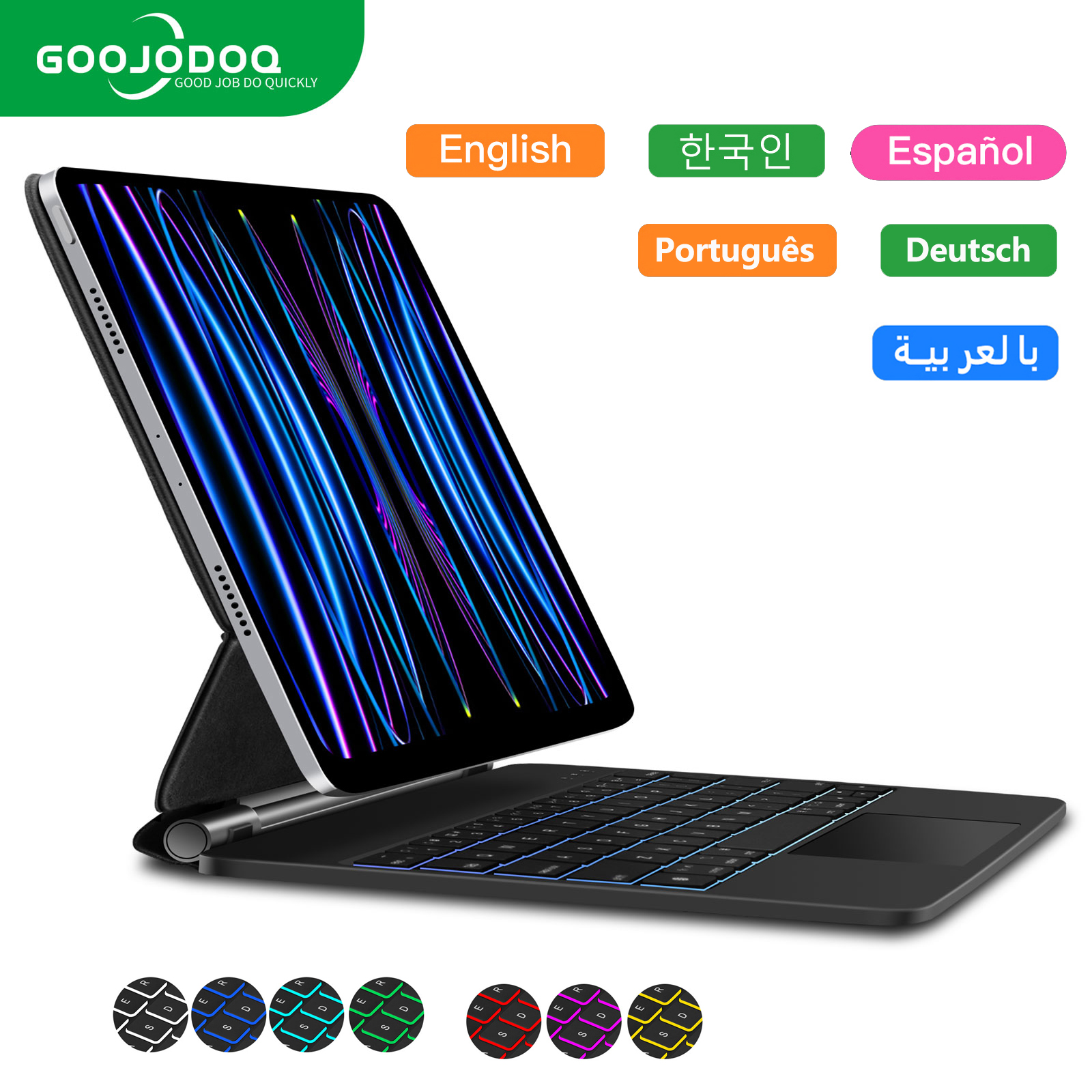 GOOJODOQ Backlight Magic Keybo - огляд і ціна Tablet Accessories Choice Store