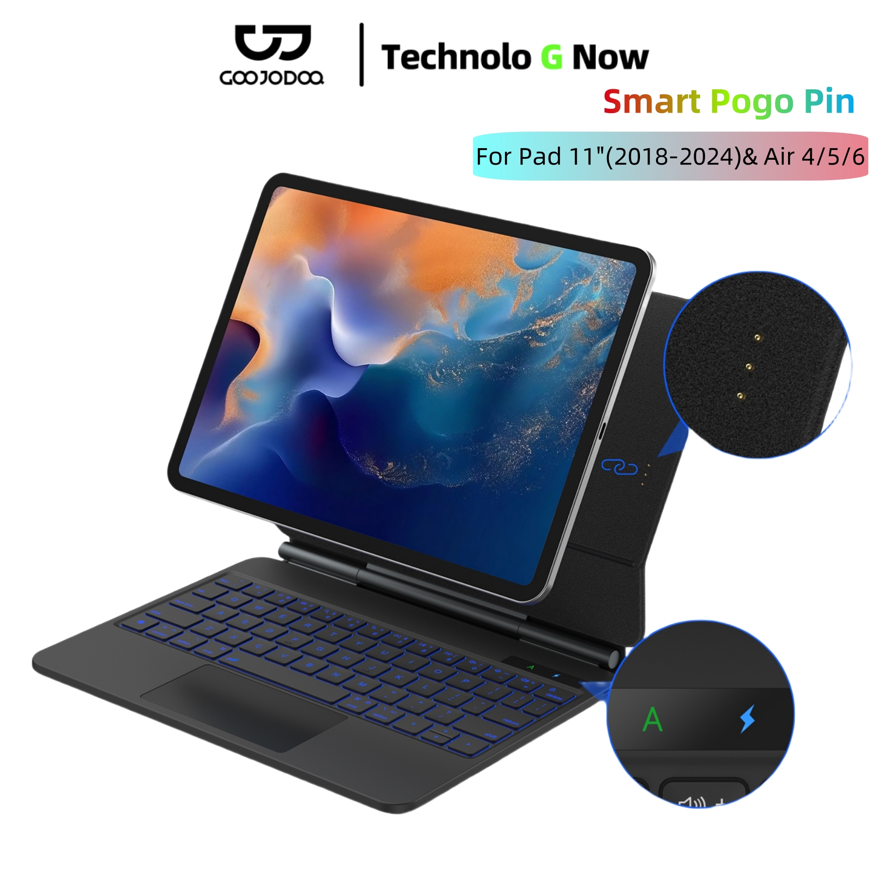 Smart Pogo Pin Keyboard case f - огляд і ціна Tablet Accessories Choice Store